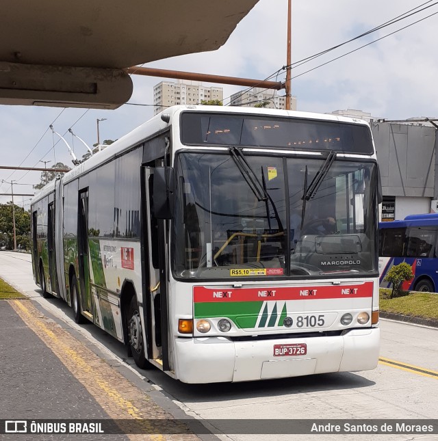 Next Mobilidade - ABC Sistema de Transporte 8105 na cidade de São Bernardo do Campo, São Paulo, Brasil, por Andre Santos de Moraes. ID da foto: 9963452.