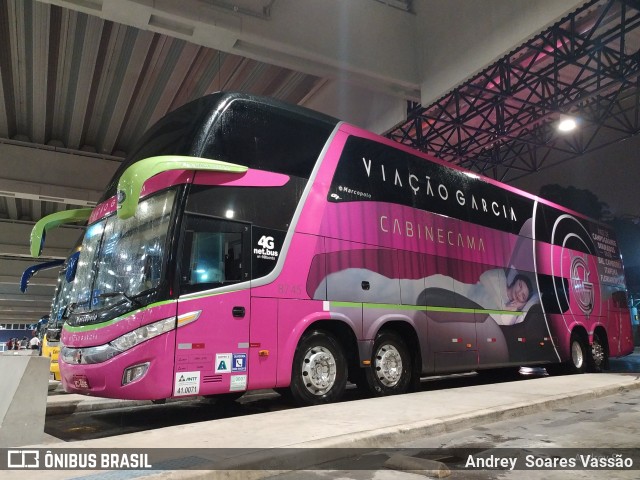 Viação Garcia 8745 na cidade de Santos, São Paulo, Brasil, por Andrey  Soares Vassão. Número da foto: #9960937.
