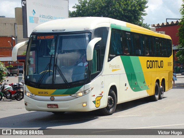 Empresa Gontijo de Transportes 18135 na cidade de Feira de Santana, Bahia, Brasil, por Victor Hugo. ID da foto: 9962252.