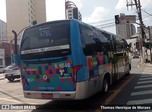 Viação Paratodos > São Jorge > Metropolitana São Paulo > Mobibrasil 6 4846 na cidade de São Paulo, São Paulo, Brasil, por Thomas Henrique de Moraes. Número da foto: #9960187.