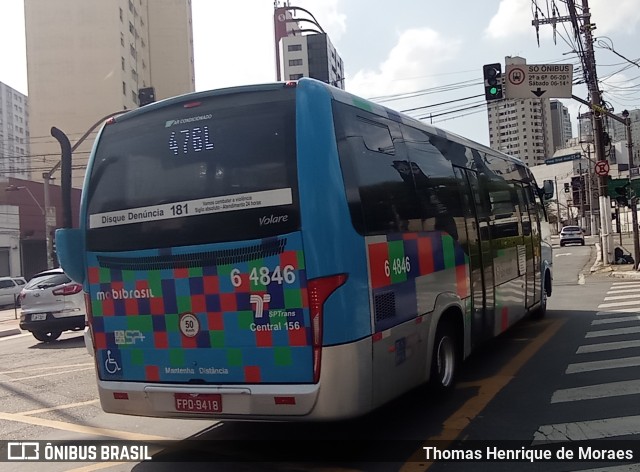 Viação Paratodos > São Jorge > Metropolitana São Paulo > Mobibrasil 6 4846 na cidade de São Paulo, São Paulo, Brasil, por Thomas Henrique de Moraes. ID da foto: 9960187.