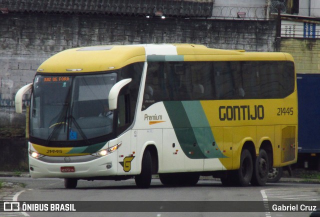 Empresa Gontijo de Transportes 21445 na cidade de Juiz de Fora, Minas Gerais, Brasil, por Gabriel Cruz. ID da foto: 9961630.