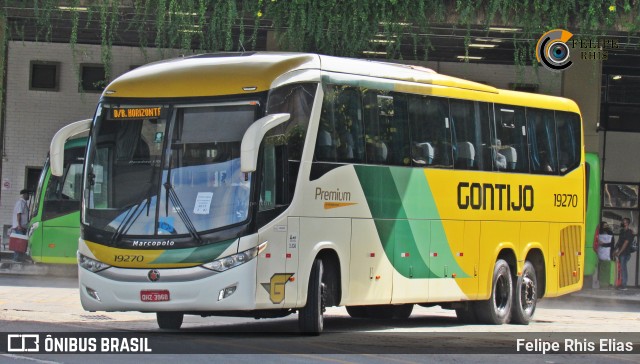 Empresa Gontijo de Transportes 19270 na cidade de Belo Horizonte, Minas Gerais, Brasil, por Felipe Rhis Elias. Número da foto: #9962871.