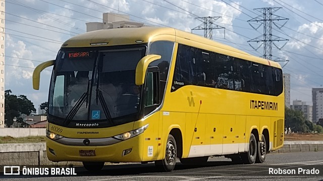 Viação Itapemirim 60059 na cidade de São José dos Campos, São Paulo, Brasil, por Robson Prado. ID da foto: 9986121.