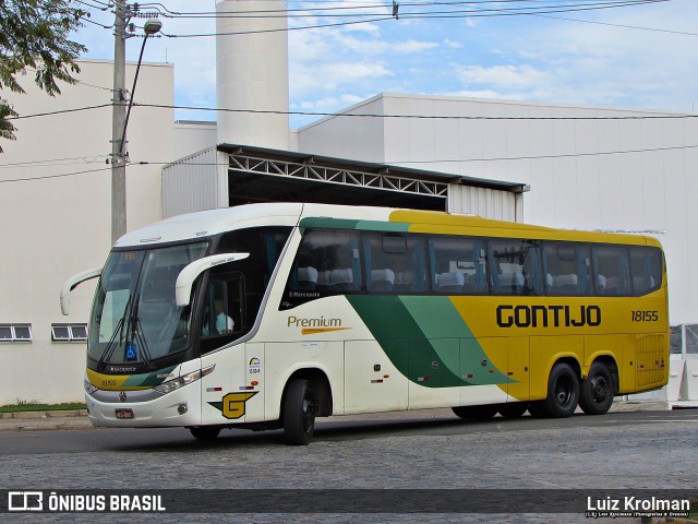 Empresa Gontijo de Transportes 18155 na cidade de Juiz de Fora, Minas Gerais, Brasil, por Luiz Krolman. ID da foto: 9986135.