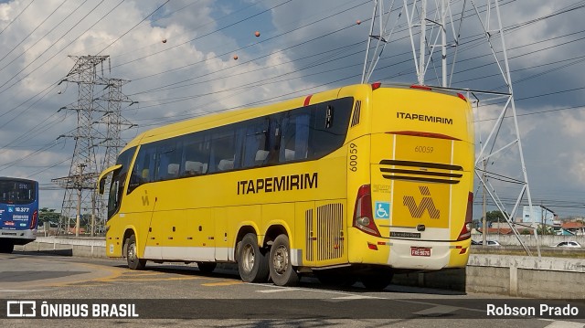 Viação Itapemirim 60059 na cidade de São José dos Campos, São Paulo, Brasil, por Robson Prado. ID da foto: 9986126.