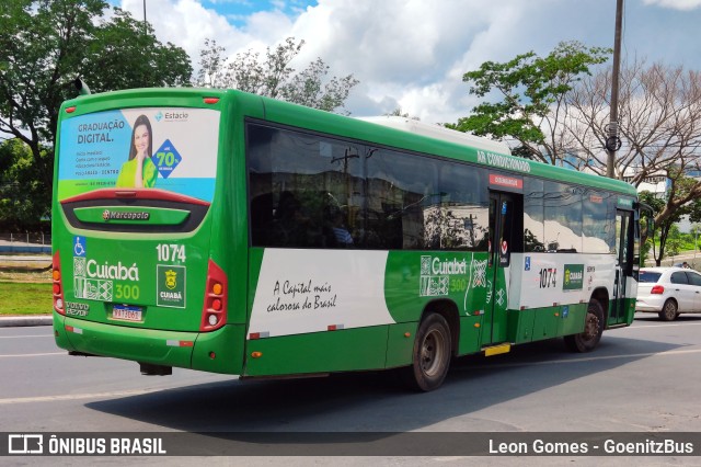 Viação Paraense Cuiabá Transportes 1074 na cidade de Cuiabá, Mato Grosso, Brasil, por Leon Gomes. Número da foto: #9986337.
