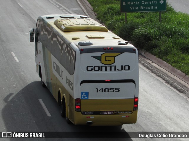 Empresa Gontijo de Transportes 14055 na cidade de Belo Horizonte, Minas Gerais, Brasil, por Douglas Célio Brandao. ID da foto: 9986989.