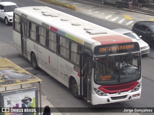 Transportes Barra D13129 na cidade de Rio de Janeiro, Rio de Janeiro, Brasil, por Jorge Gonçalves. ID da foto: 9986288.