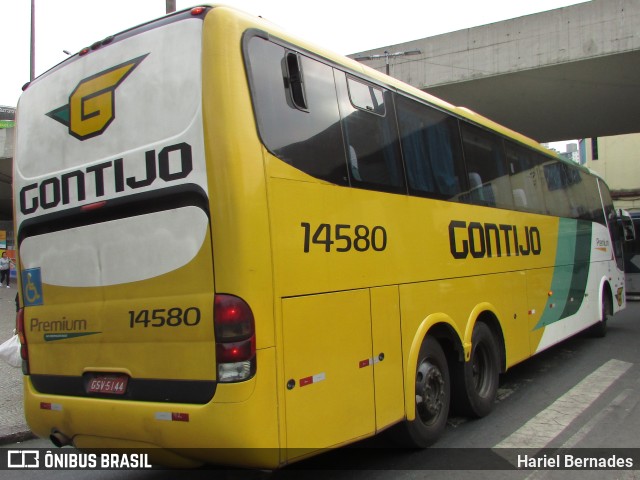 Empresa Gontijo de Transportes 14580 na cidade de Belo Horizonte, Minas Gerais, Brasil, por Hariel Bernades. ID da foto: 9986343.