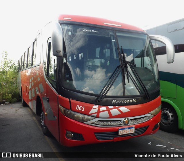 Ônibus Particulares 063 na cidade de Belo Horizonte, Minas Gerais, Brasil, por Vicente de Paulo Alves. ID da foto: 9986226.