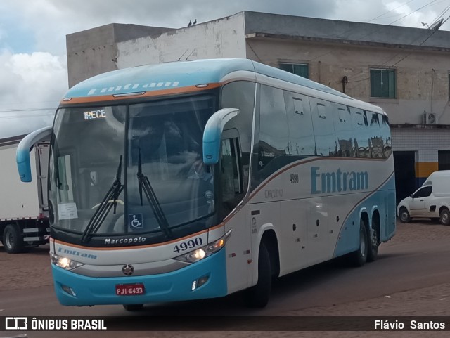 Emtram 4990 na cidade de Barra da Estiva, Bahia, Brasil, por Flávio  Santos. Número da foto: #9989521.