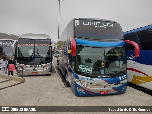 Unitur Turismo 9100 na cidade de Aparecida, São Paulo, Brasil, por Espedito de Brito Gomes. Número da foto: #9988744.