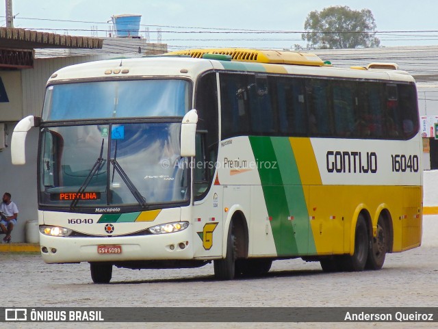 Empresa Gontijo de Transportes 16040 na cidade de Vitória da Conquista, Bahia, Brasil, por Anderson Queiroz. ID da foto: 9989544.