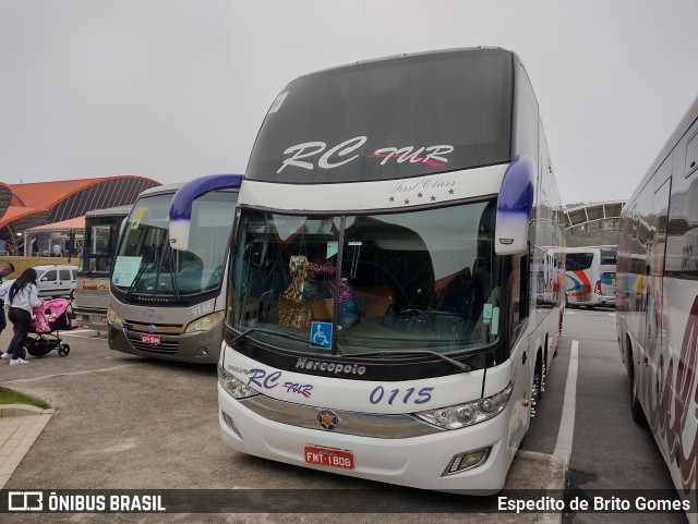 RC Tur Transportes e Turismo 0115 na cidade de Aparecida, São Paulo, Brasil, por Espedito de Brito Gomes. Número da foto: #9988788.