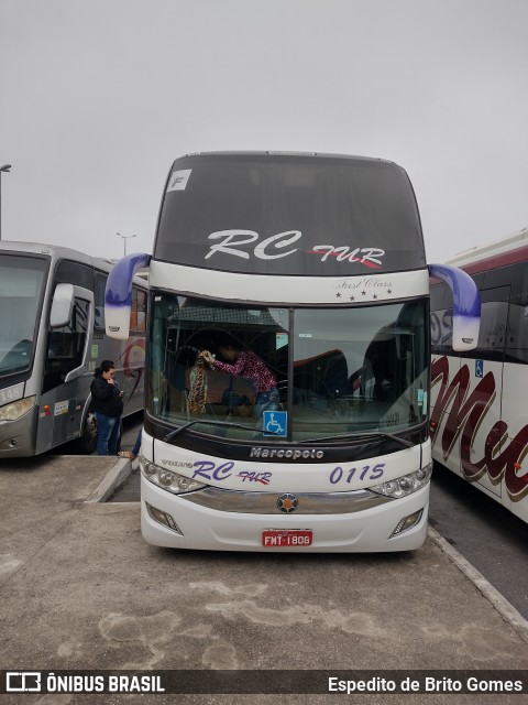 RC Tur Transportes e Turismo 0115 na cidade de Aparecida, São Paulo, Brasil, por Espedito de Brito Gomes. Número da foto: #9988794.