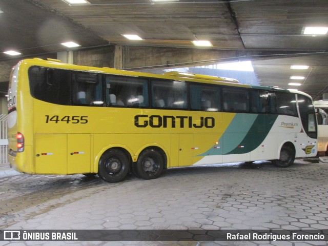 Empresa Gontijo de Transportes 14455 na cidade de Belo Horizonte, Minas Gerais, Brasil, por Rafael Rodrigues Forencio. ID da foto: 9990430.