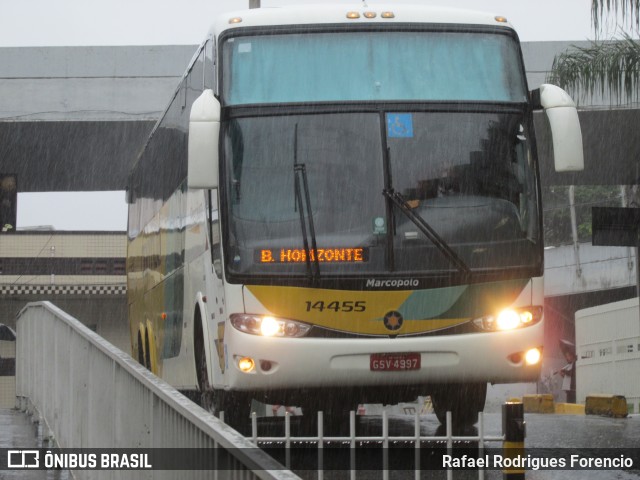 Empresa Gontijo de Transportes 14455 na cidade de Belo Horizonte, Minas Gerais, Brasil, por Rafael Rodrigues Forencio. ID da foto: 9990423.