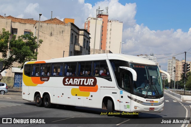 Saritur - Santa Rita Transporte Urbano e Rodoviário 24100 na cidade de Belo Horizonte, Minas Gerais, Brasil, por José Alkmim. ID da foto: 9990188.