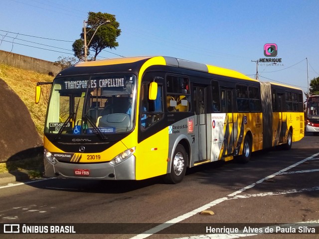 Transportes Capellini 23019 na cidade de Campinas, São Paulo, Brasil, por Henrique Alves de Paula Silva. ID da foto: 9989268.