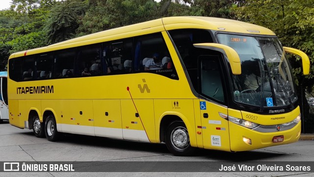 Viação Itapemirim 60057 na cidade de São Paulo, São Paulo, Brasil, por José Vitor Oliveira Soares. Número da foto: #9990918.