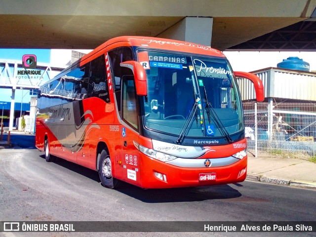 Empresa de Ônibus Pássaro Marron 5956 na cidade de Campinas, São Paulo, Brasil, por Henrique Alves de Paula Silva. Número da foto: #9989850.