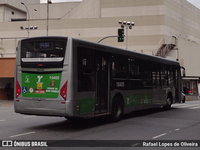 Viação Santa Brígida 1 0405 na cidade de São Paulo, São Paulo, Brasil, por Rafael Lopes de Oliveira. ID da foto: 9993926.