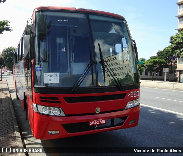 TEP Transporte 580 na cidade de Belo Horizonte, Minas Gerais, Brasil, por Vicente de Paulo Alves. Número da foto: #9992596.