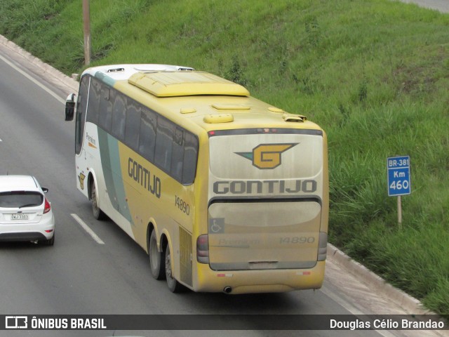 Empresa Gontijo de Transportes 14890 na cidade de Belo Horizonte, Minas Gerais, Brasil, por Douglas Célio Brandao. ID da foto: 9991416.