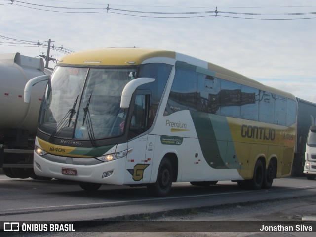 Empresa Gontijo de Transportes 18405 na cidade de Jaboatão dos Guararapes, Pernambuco, Brasil, por Jonathan Silva. ID da foto: 9991475.