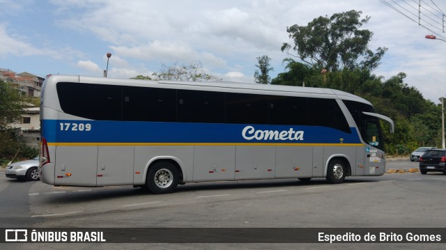 Viação Cometa 17209 na cidade de Franco da Rocha, São Paulo, Brasil, por Espedito de Brito Gomes. ID da foto: 9993006.