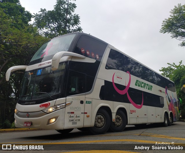Eucatur - Empresa União Cascavel de Transportes e Turismo 5321 na cidade de São Paulo, São Paulo, Brasil, por Andrey  Soares Vassão. Número da foto: #9993818.