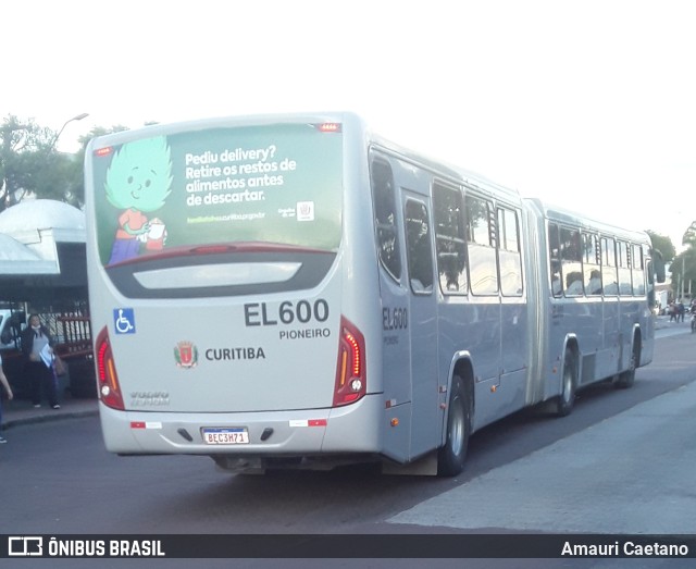 Auto Viação São José dos Pinhais EL600 na cidade de Curitiba, Paraná, Brasil, por Amauri Caetano. Número da foto: #9993647.
