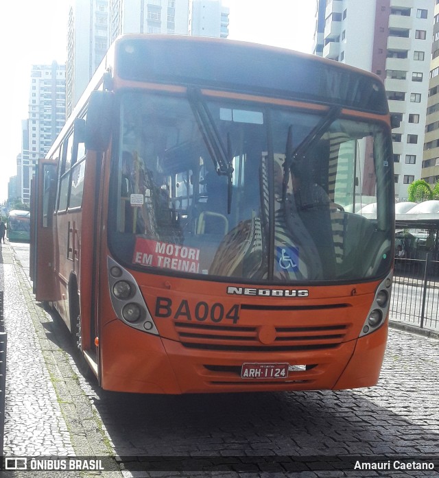 Transporte Coletivo Glória BA004 na cidade de Curitiba, Paraná, Brasil, por Amauri Caetano. Número da foto: #9991491.