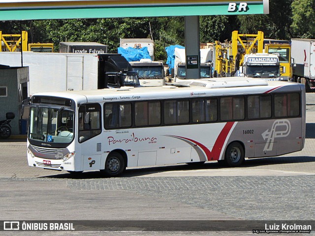 Paraibuna Transportes 16002 na cidade de Juiz de Fora, Minas Gerais, Brasil, por Luiz Krolman. Número da foto: #9991324.