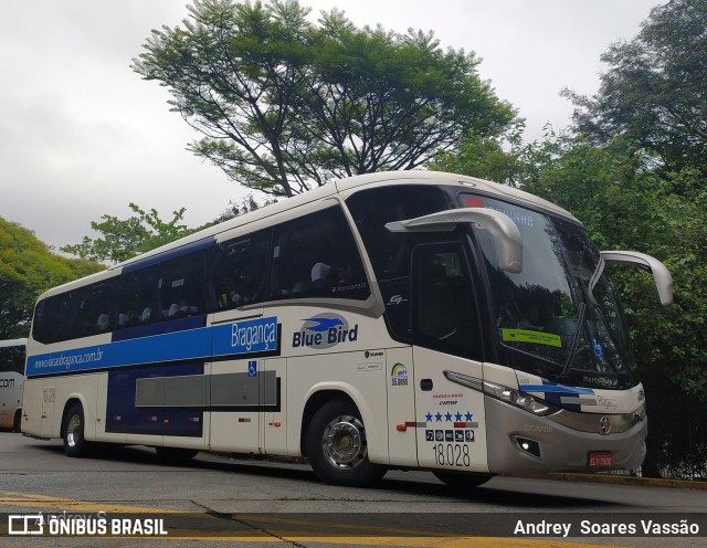 Auto Viação Bragança 18.028 na cidade de São Paulo, São Paulo, Brasil, por Andrey  Soares Vassão. Número da foto: #9993743.