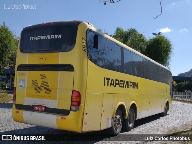 Viação Itapemirim 8917 na cidade de Juiz de Fora, Minas Gerais, Brasil, por Luiz Carlos Photobus. ID da foto: 9991663.