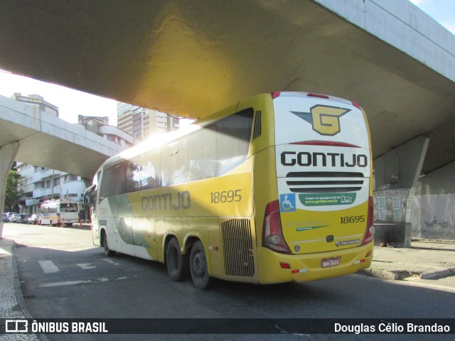 Empresa Gontijo de Transportes 18695 na cidade de Belo Horizonte, Minas Gerais, Brasil, por Douglas Célio Brandao. ID da foto: 9991796.