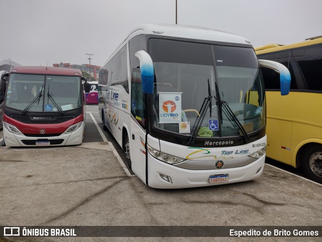 Top Line Turismo RJ 659.020 na cidade de Aparecida, São Paulo, Brasil, por Espedito de Brito Gomes. Número da foto: #9993283.