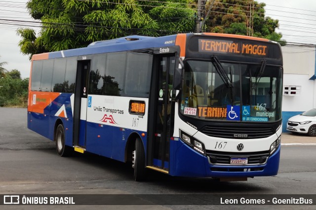 União Transportes 167 na cidade de Várzea Grande, Mato Grosso, Brasil, por Leon Gomes. Número da foto: #9997623.