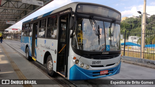 Viação Nossa Cidade 00491 na cidade de Franco da Rocha, São Paulo, Brasil, por Espedito de Brito Gomes. Número da foto: #9997443.