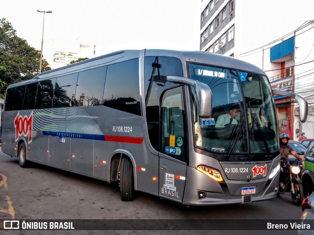 Auto Viação 1001 RJ 108.1224 na cidade de Campos dos Goytacazes, Rio de Janeiro, Brasil, por Breno Vieira. Número da foto: #9998016.
