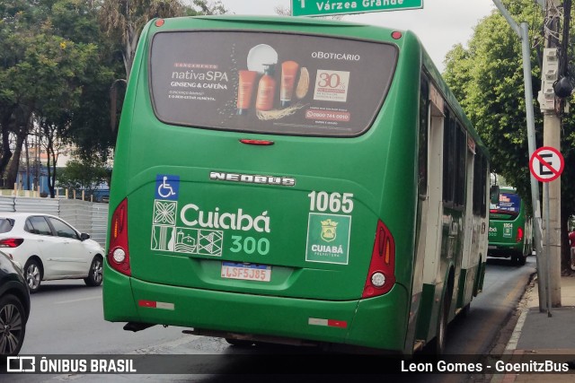 Viação Paraense Cuiabá Transportes 1065 na cidade de Cuiabá, Mato Grosso, Brasil, por Leon Gomes. Número da foto: #9998009.