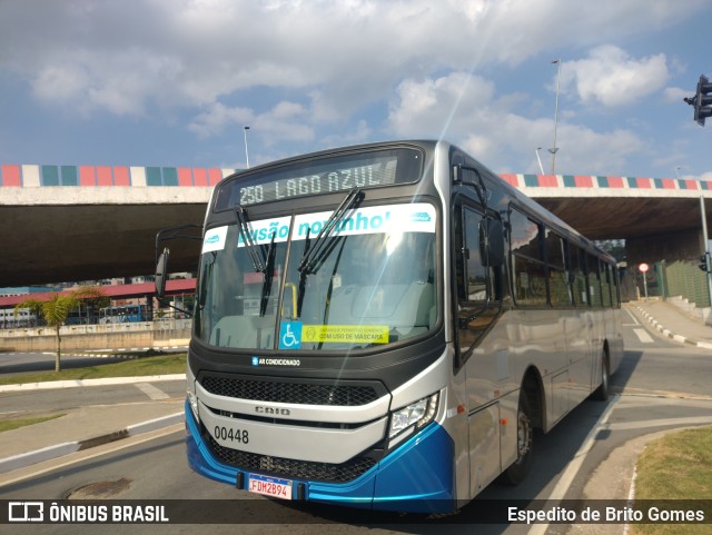 Viação Nossa Cidade 00448 na cidade de Franco da Rocha, São Paulo, Brasil, por Espedito de Brito Gomes. Número da foto: #9997432.