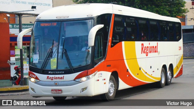 Viação Regional 2290 na cidade de Feira de Santana, Bahia, Brasil, por Victor Hugo. ID da foto: 9999086.