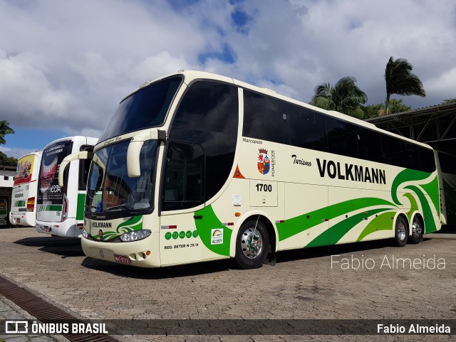 Empresa de Transportes Coletivos Volkmann 1700 na cidade de Pomerode, Santa Catarina, Brasil, por Fabio Almeida. ID da foto: 9999336.