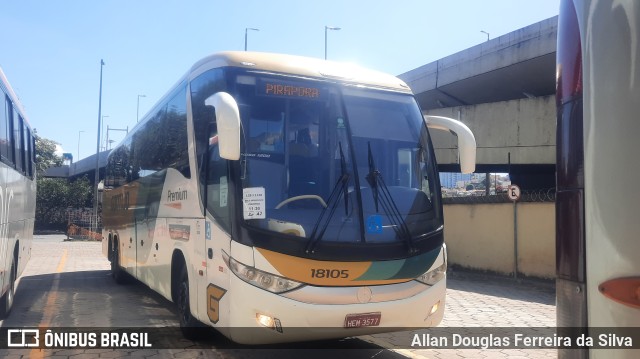 Empresa Gontijo de Transportes 18105 na cidade de Belo Horizonte, Minas Gerais, Brasil, por Allan Douglas Ferreira da Silva. Número da foto: #9999475.