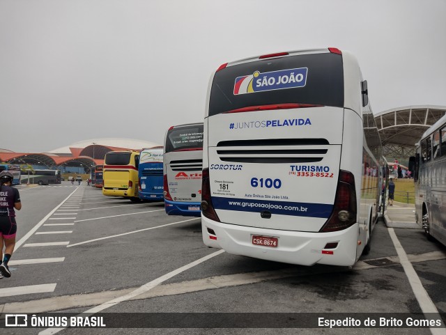 São João Votorantim - Sorotur Turismo 6100 na cidade de Aparecida, São Paulo, Brasil, por Espedito de Brito Gomes. ID da foto: 10001231.