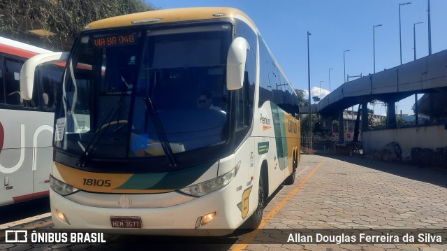 Empresa Gontijo de Transportes 18105 na cidade de Belo Horizonte, Minas Gerais, Brasil, por Allan Douglas Ferreira da Silva. ID da foto: 9999480.