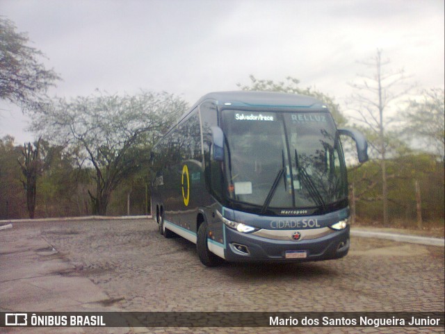 Viação Cidade Sol 8660 na cidade de Piritiba, Bahia, Brasil, por Mario dos Santos Nogueira Junior. Número da foto: #9999477.